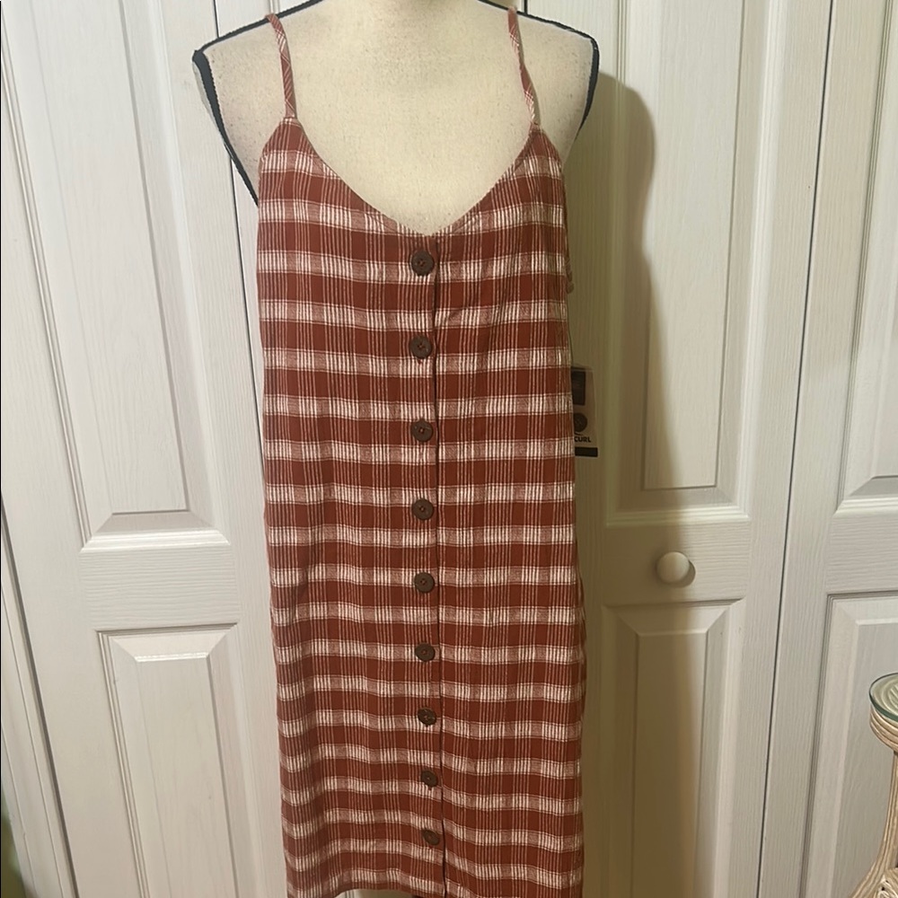 Rip Curl Striped Button-Down Dress